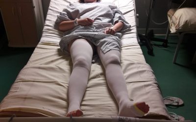 Départ à l’hôpital.